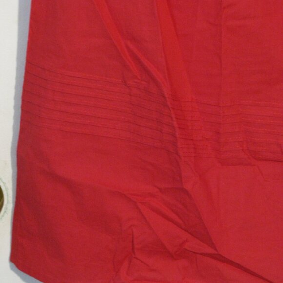 Hotouch Red Dress Small NWT $39 Lots of Embroidery Micro Pleats - Picture 4 of 5